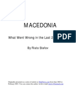 Risto Stefov - Macedonia - What Went Wrong in The Last 200 Years