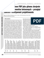 Drzazga M., Kamiński H. Pręty Zbrojeniowe FRP Jako Główne Zbrojenie Zginanych Elementów Betonowych - Przegląd Zaleceń I Efektywność Projektowania