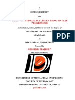 Design of Hydrauli Cylinder Using Matlab Programing: Seminar Report