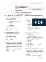 Problemas Propuestos de Analisis Dimensional