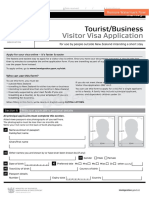 Visa Application Form New Zealand