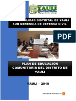 Plan de Educacion Comunitaria PDF