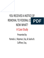 Removal To Federal Court