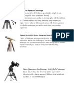 Saxon 705 Refractor Telescope