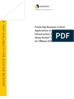 Protecting Business-Critical Applications in A Vmware Infrastructure 3 Environment Using Veritas™ Cluster Server For Vmware Esx