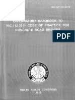 IRC SP 105 2015 Explanatory Handbook To IRC 112 2011