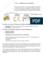 Biologia - Origem Dos Eucariontes