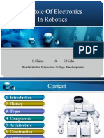 The Role of Electronics in Robotics: S.Chitra & S.Nisha