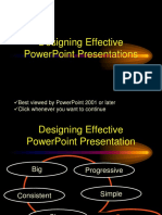 Designing Effective Powerpoint Presentations