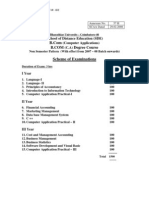 Degree Course: School of Distance Education (SDE) C A