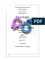 Normalidad y Anormalidad Patológica