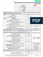 Immunization Form