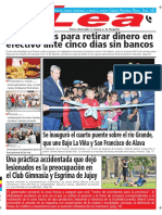 Periódico Lea Jueves 08 de Febrero Del 2018