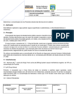 POP Fluoreto CFQ 004 (Determinar A Concentração de Íons Fluoretos Através Das Técnicas de Íon Seletivo)