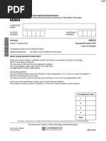 November 2016 - Question Paper Physics IGCSE