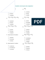 Señala El Nombre Correcto para Estos Compuestos Organicos