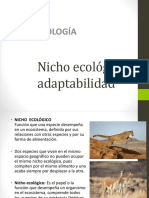 Nicho Ecológico y Adaptabilidad