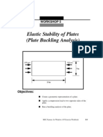 Elastic Stability of Plates (Plate Buckling Analysis