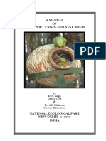 A Manual OF Transport Cages and Nest Boxes: BY D. N. Singh Director Dr. A.K. Malhotra Curator (Education)