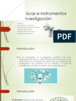 Técnicas y Instrumentos de Investigación