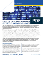 Oracle Database Administration: Division of Continuing Education