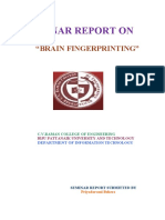 Seminar Report On: "Brain Fingerprinting"