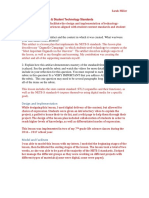 2.1 Content Standards & Student Technology Standards: Design and Implementation