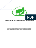 Spring Cloud Dataflow Server Cloudfoundry Reference