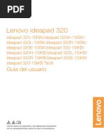 Guía Del Usuario Lenovo Ideapad 320