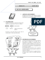 II BIM-4to. Año - RV - Guía 1 - El Uso Del Diccionario