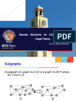 BITS Pilani: Discrete Structures For Computer Science - Graph Theory