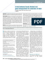 Randomized Clinical Trial Between Hourly Titrated Oral Misoprostol and Vaginal Dinoprostone For Induction of Labor