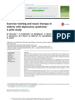 Exercise Training and Music Therapy in Elderly With Depressive Syndrome: A Pilot Study