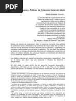 Derechos Humanos y Politicas de Proteccion Social Del Adulto Mayor