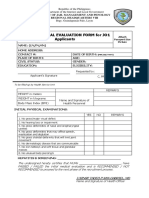 Initial Medical Eval Form