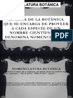 Nomenclatura de La Botanica