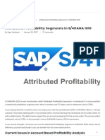 Attributed Profitability Segments in S - 4HANA 1610 - S - 4HANA Blog