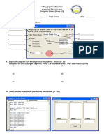 Sagay National High School TLE Department 4 Periodical Examination Computer Science (Grade 10)