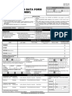 Member'S Data Form (MDF) : Instructions