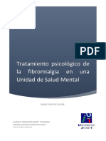 Tratamiento Psicológico de La Fibromialgia en Una Unidad de Salud Mental - MARIA PÉREZ BORT