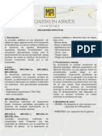 Ficha Tecnica Emulsionesemulsiones PDF