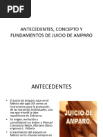 Antecedentes, Concepto y Fundamentos de Juicio de Amparo