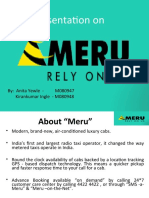 Presentation On Service Industry - Meru