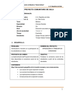 Proyecto Comunitario de Aula