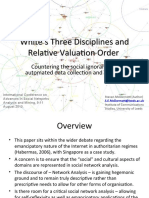 White's Three Disciplines and Relative Valuation Orders, Countering The Social Ignorance of Automated Analysis and Mining Techniques