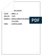 Name: Indira Salian Class: Mms-I - A Roll No: 1652 Subject: Legal Aspects of Business & Taxation Topic: Capital Gains