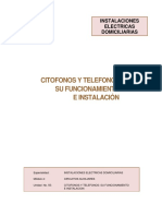 Unidad 55 Citofonos y Telefonos Funcionamiento Instalacion