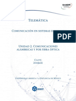 U2 Comunicaciones Alambricas y Por Fibra Optica