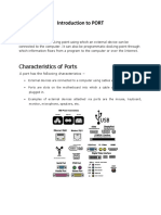 Characteristics of Ports: Introduction To PORT