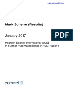 Mark Scheme (Results) : January 2017